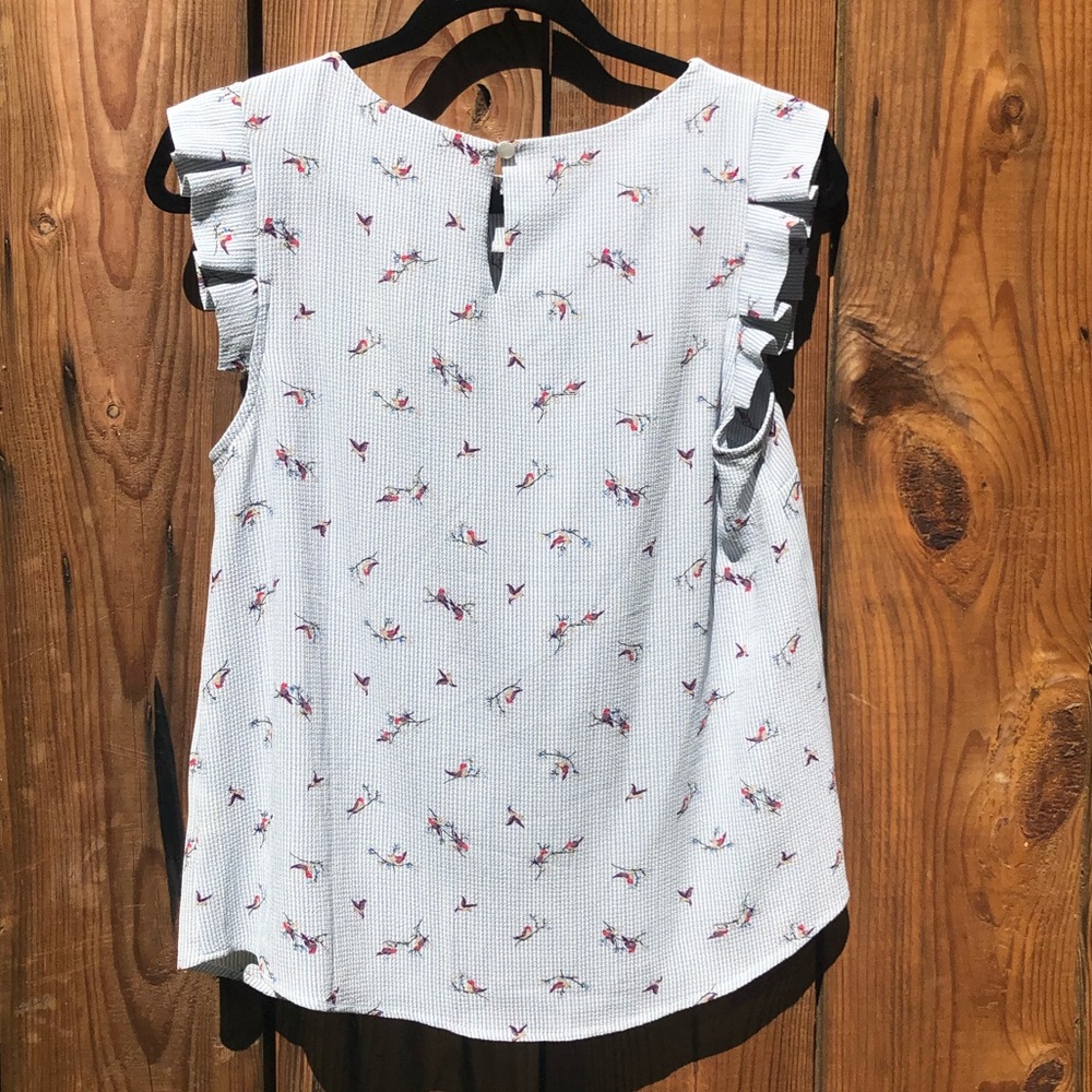 Blouse with birds